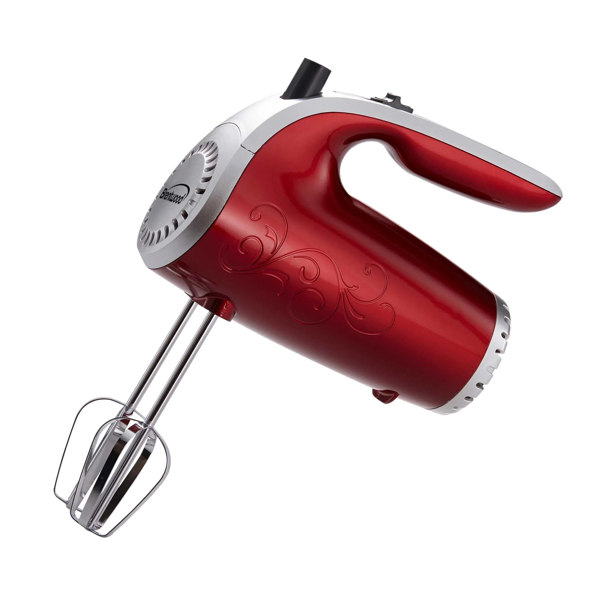 Brentwood Lightweight Electric Hand Mixer, Red