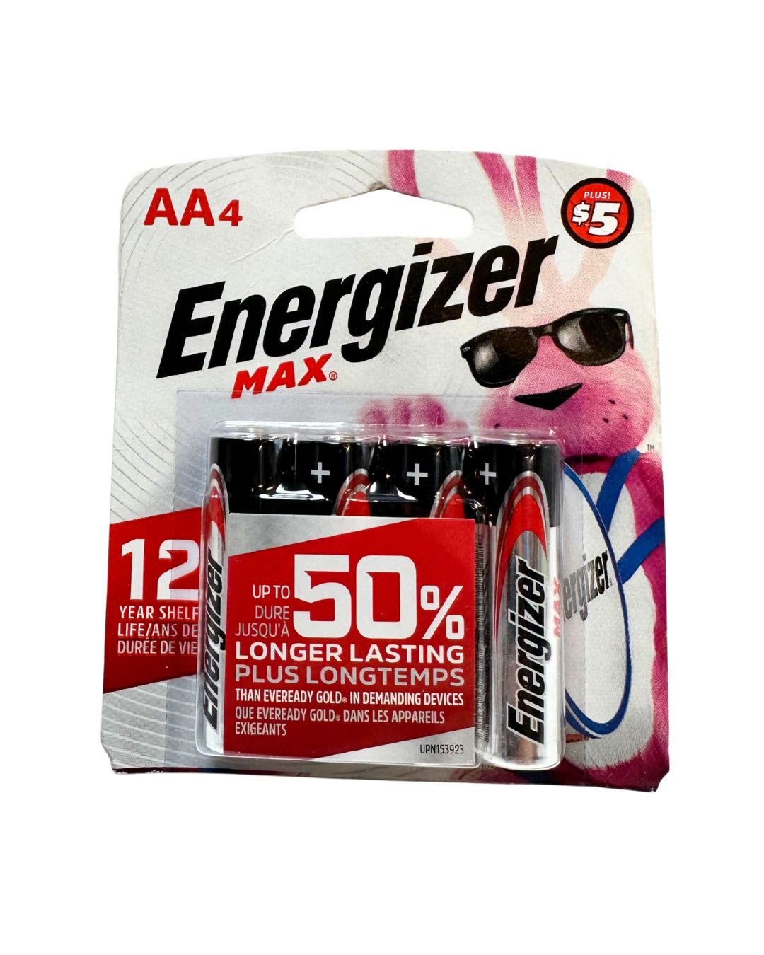 Energizer MAX AA Batteries (4 Pack), Double A Alkaline Batteries