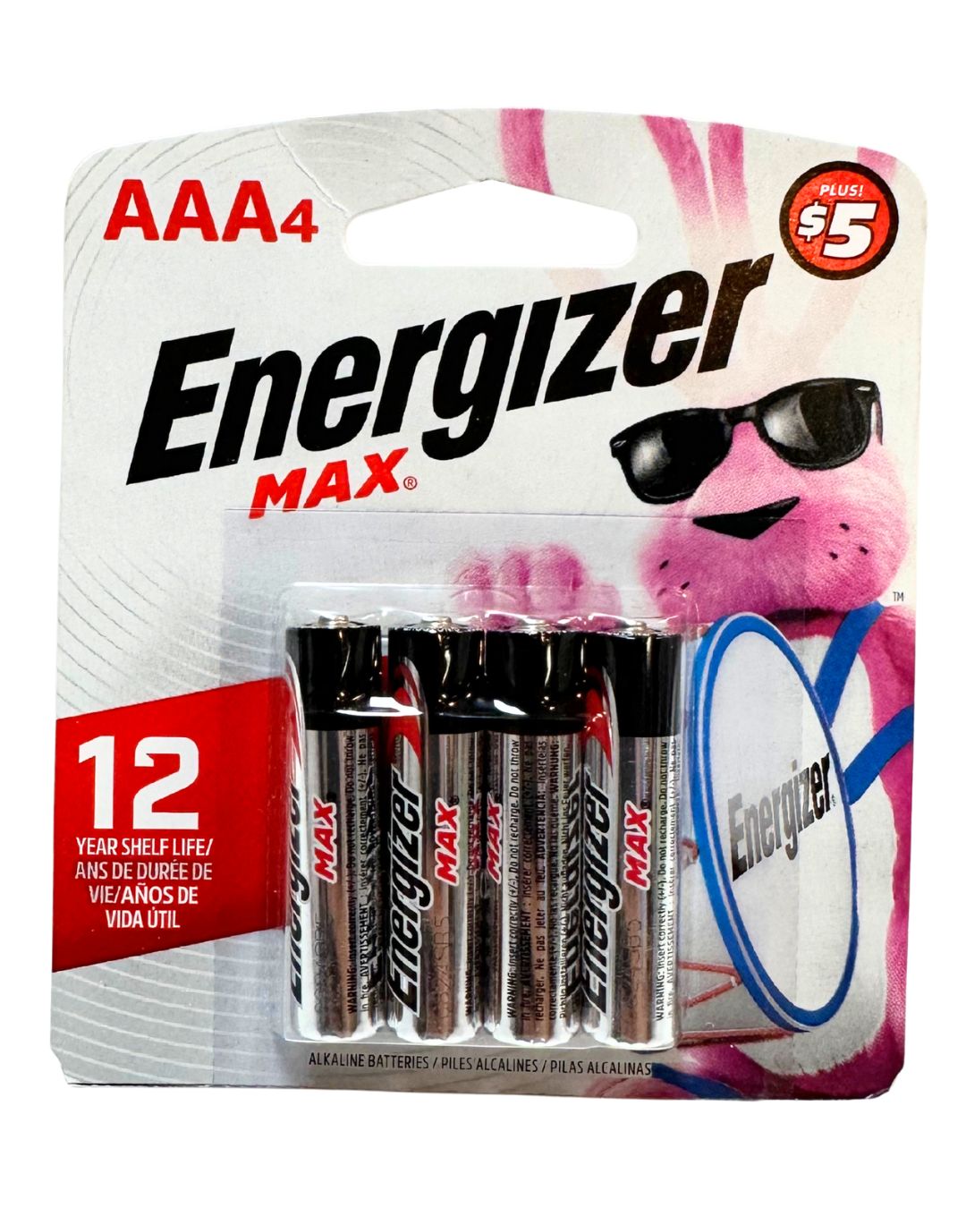 Energizer Max AAA Batteries (4 Pack), Alkaline Batteries