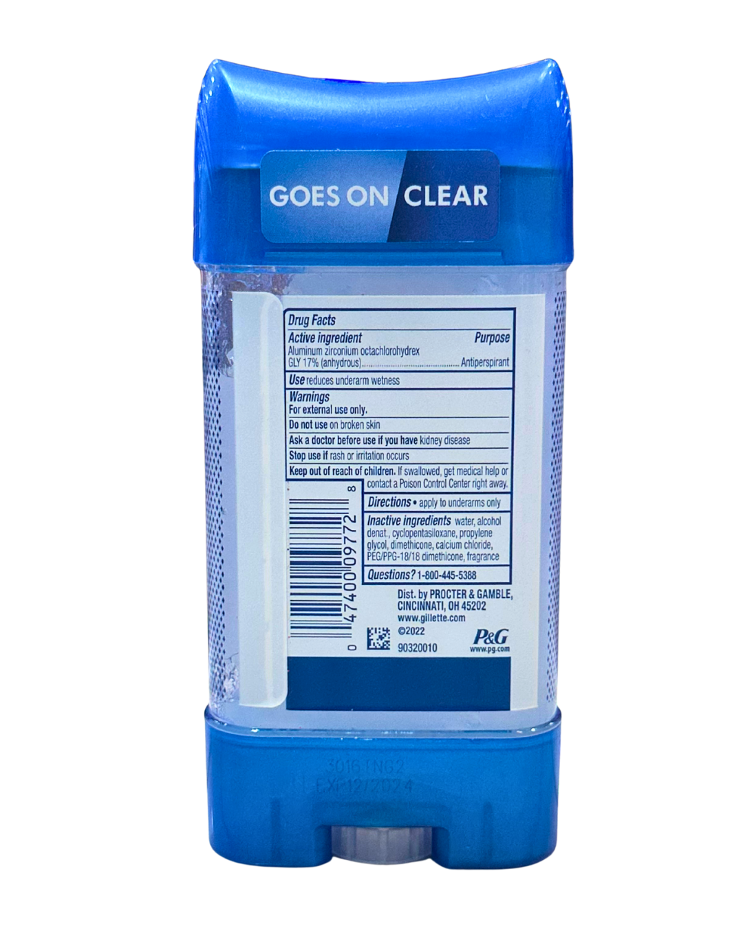 Gillette Clearshield Cool Wave & Clear Gel Deodorant - Image 2