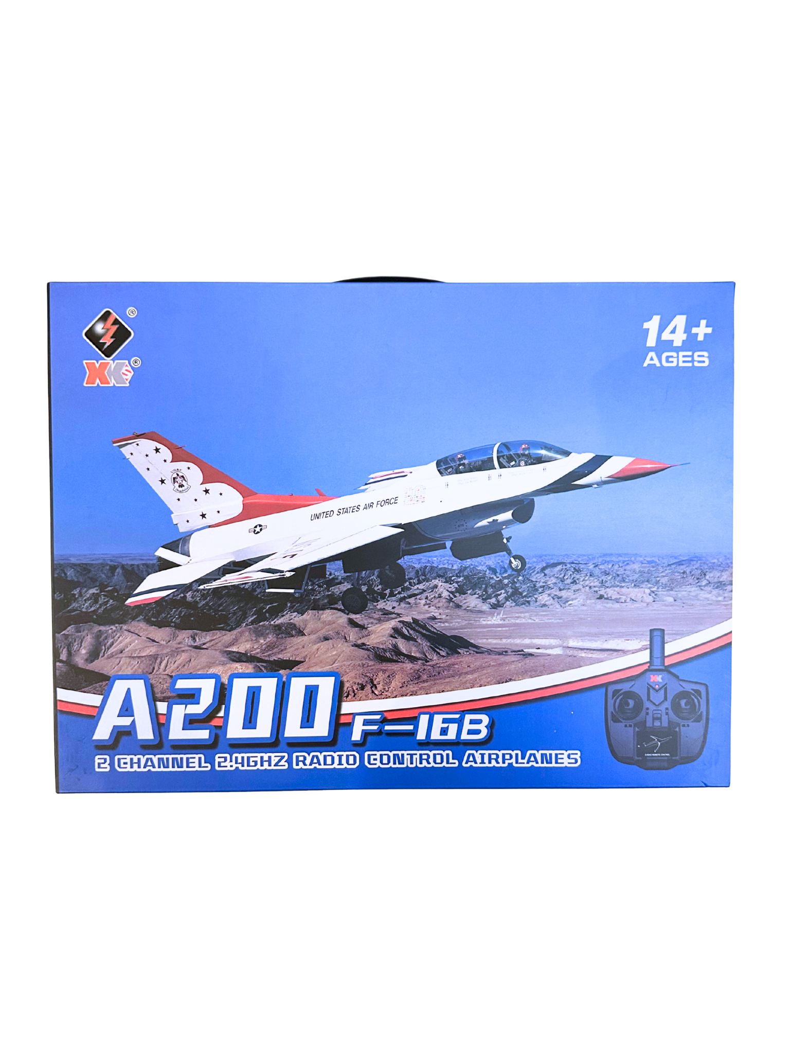 A200 F-16B Model RC Airplane, 2 Channel 2.4Ghz 